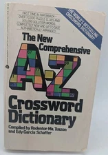 Vintage 1973 New Comprehensive A-Z Crossword Dictionary By Edy Garcia Schaffer