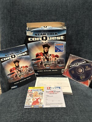 Vintage Star Trek conQuest Online by Activision 2000 CD Windows95/98/2000 