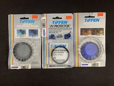 3 Tiffen 55 mm Lens Filters Circular Polarizing 80A UV Protector Nikon Canon etc