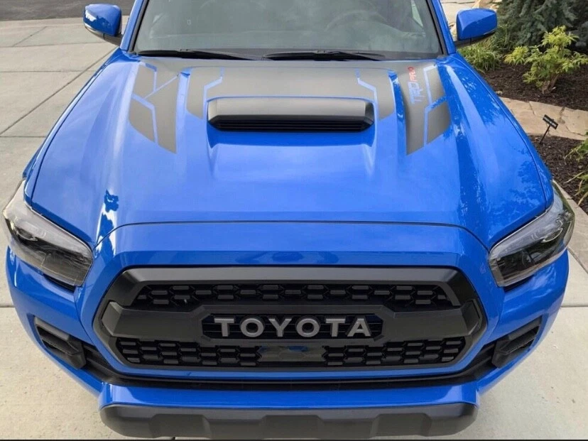 Calcomanía capó TRD Toyota Tacoma Pro, negro mate, TRD Pro, 4x4 Sport, alta calidad Foto 3 de 4