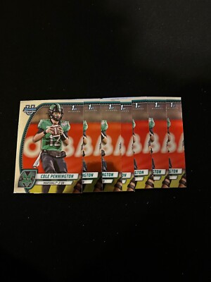 Cole Pennington Lot (7) 2024 Bowman U Chrome 1st Marshall QB