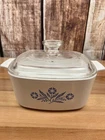 Vintage Corning Ware Blue Cornflower Pyrex A7C Lid A 1-1/2