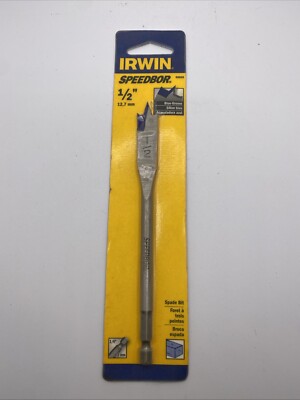 Irwin Speedbor 1/2'' X 6'' L Carbon Steel Wood Boring Bit Hex Shank 1 Pc 88808