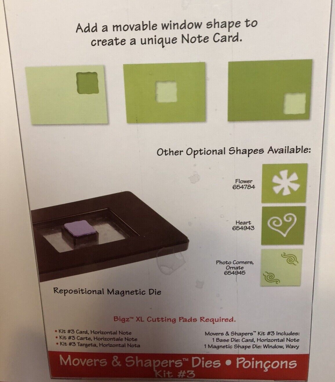 Sizzix Movers and Shapers Dies Kit 3 ( 654782 ) NEW eBay