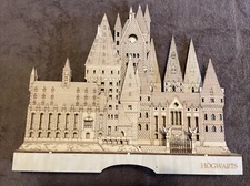 Harry Potter Light up Wooden Carved Castle Hogwarts by Enesco