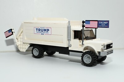 #ad Trump Garbage Truck Trash Custom Model compatible and Built with LEGO® Bricks $65.00