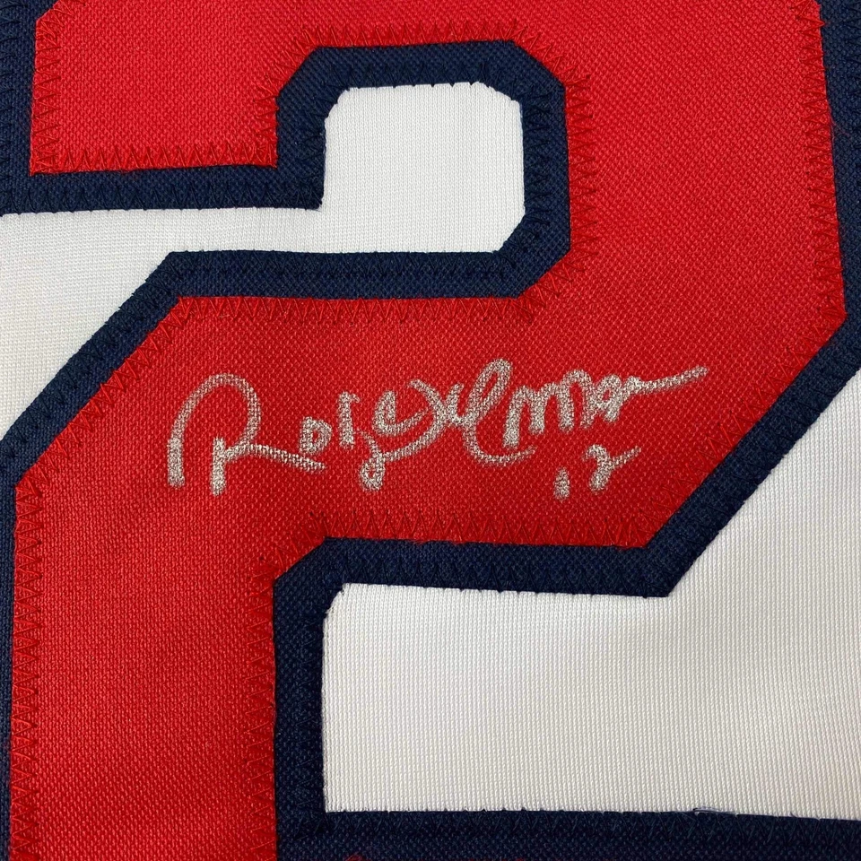 Autographed/Signed Roberto Alomar Cleveland White Baseball Jersey JSA COA - Image 3 of 4