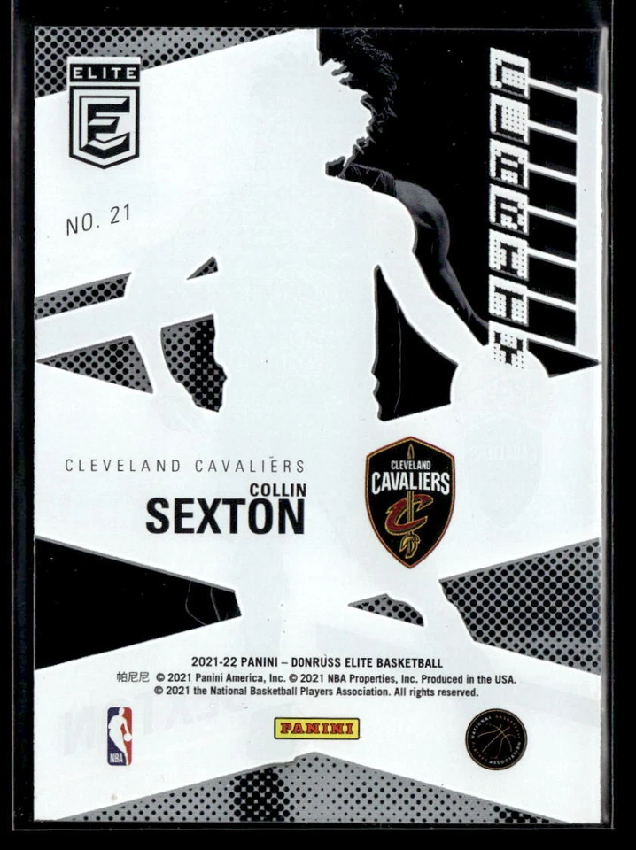 Collin Sexton - 2021-22 Panini Donruss Elite Clarity #21 Cleveland Cavaliers - Image 2 of 2