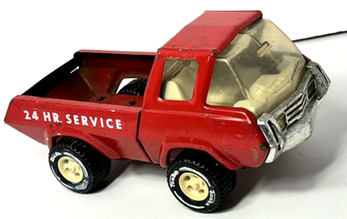 Vintage Tonka 24 Stunden Service Abschleppwagen rot gepresster Stahl Pick Up Spielzeug - Bild 1 von 15