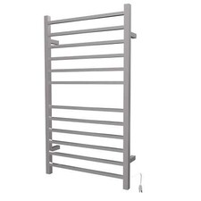 Amba RSWHL-B Radiant Large Square Hardwired  Plug-in Combo 12 Bar Towel Warmer