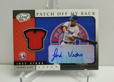 2005 Leaf Shirt Off My Back SB22 Jose Vidro Game Used Jersey Patch Auto /75