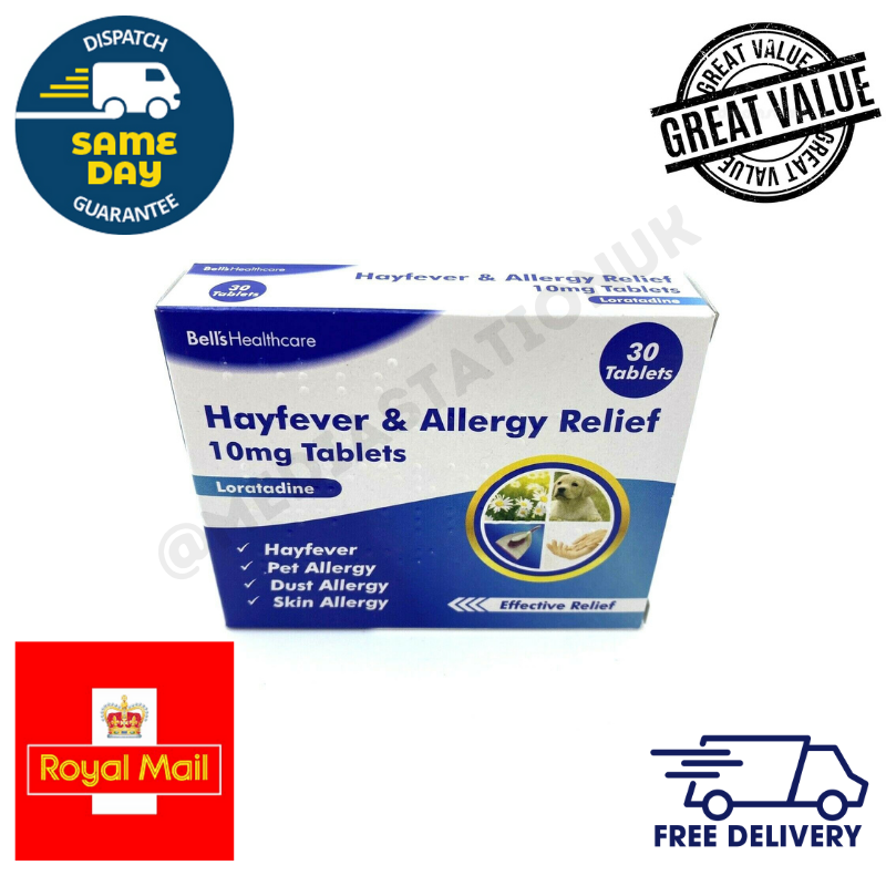 Hay Fever Allergy Tablets Relief Skin Mould Dust Pets & Allergies
