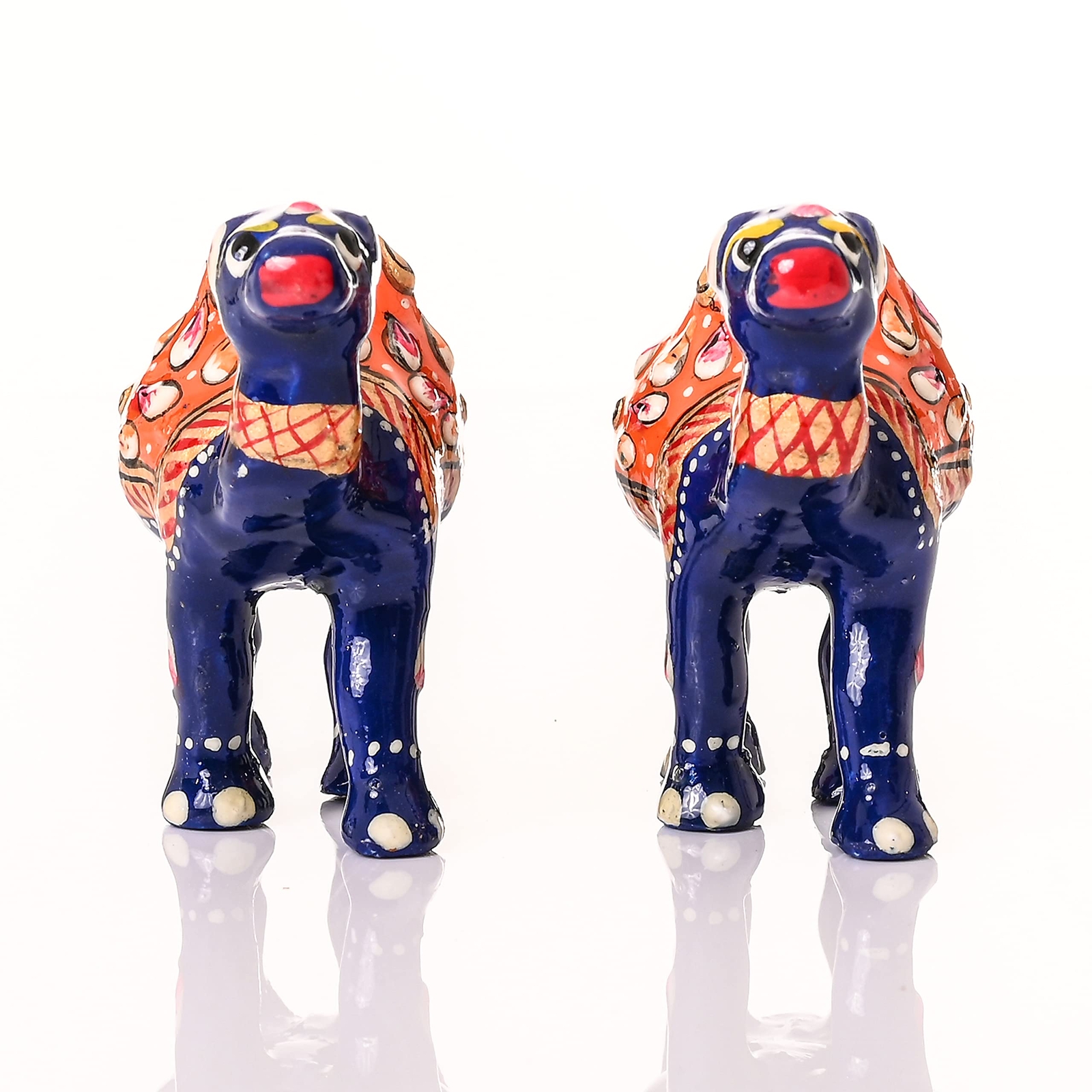 Minakari Traditional Indian Rajasthani D?cor Hand Painted Statue Sculpture Figur