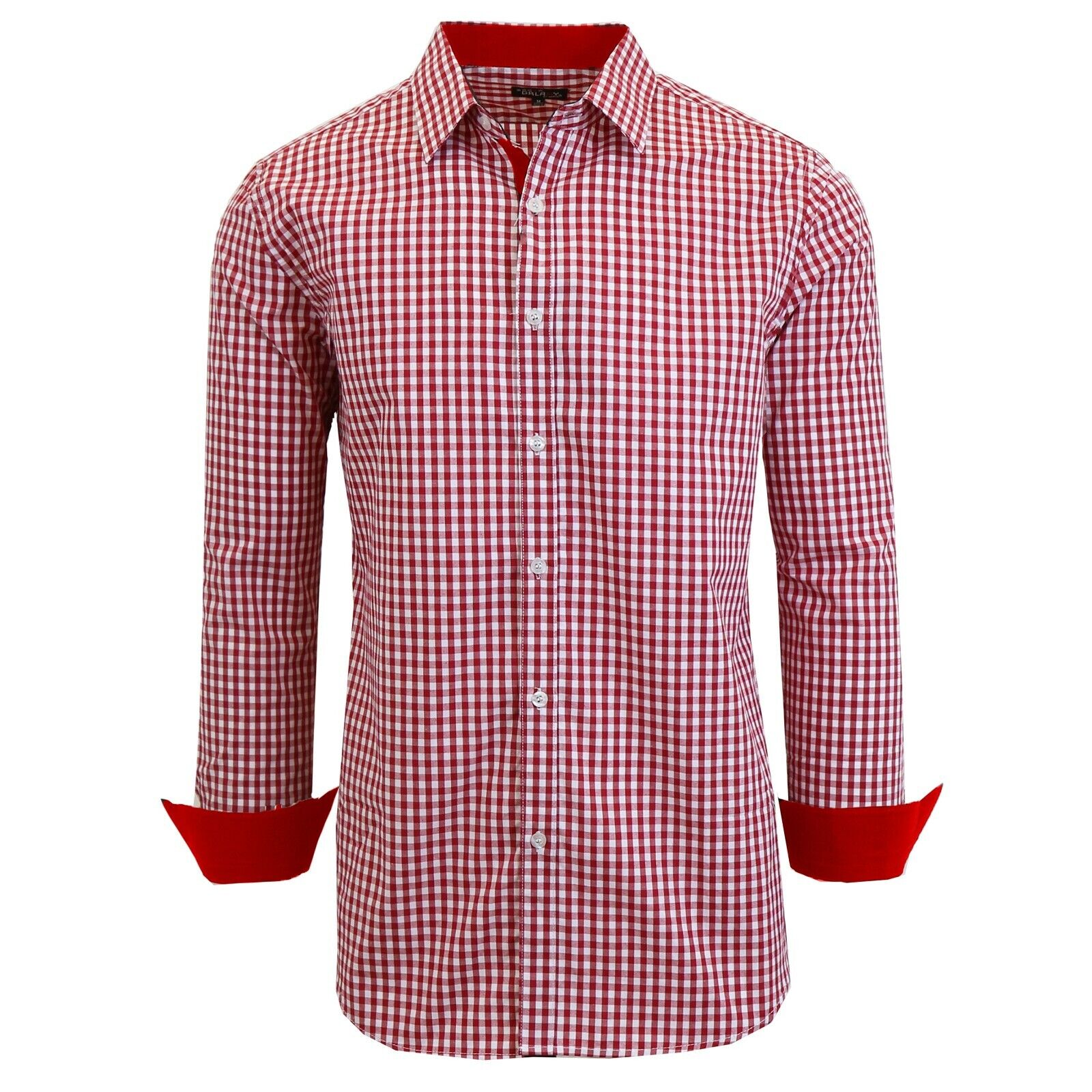 Mens Long Sleeve Dress Button Down Causal Shirt Fancy Solid Slim Fit Color  S-5XL