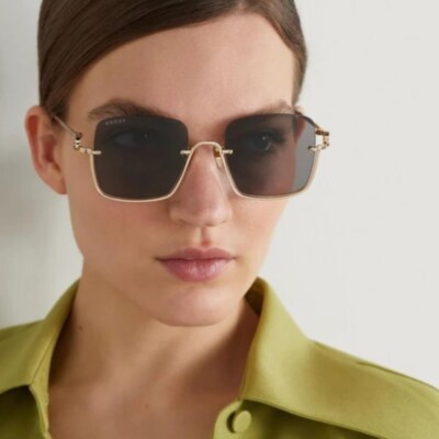 NEW GUCCI GG1279S 001 GOLD/GREY WOMEN SUNGLASSES GUCCI | eBay display picture 3