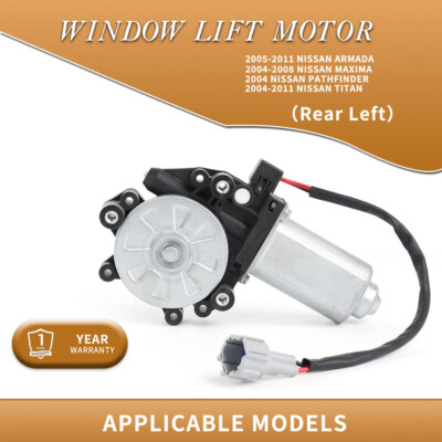 Window Lift Motor Fits For Nissan Armada Maxima Pathfinder Titan Rear Left Side