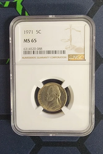 1971 ms 65 NGC graded nickel