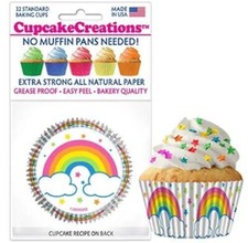 Cupcake Baking Cups Rainbows 2" XStrong All Natural Paper Made in USA