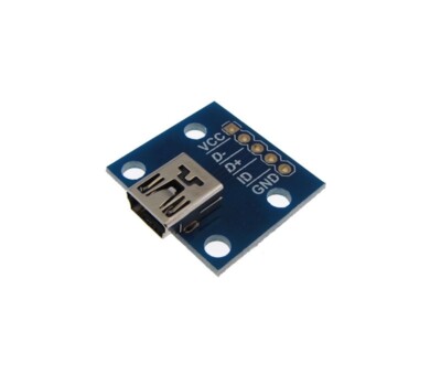 Mini-B Mini USB Female Breakout Signals Board 5P