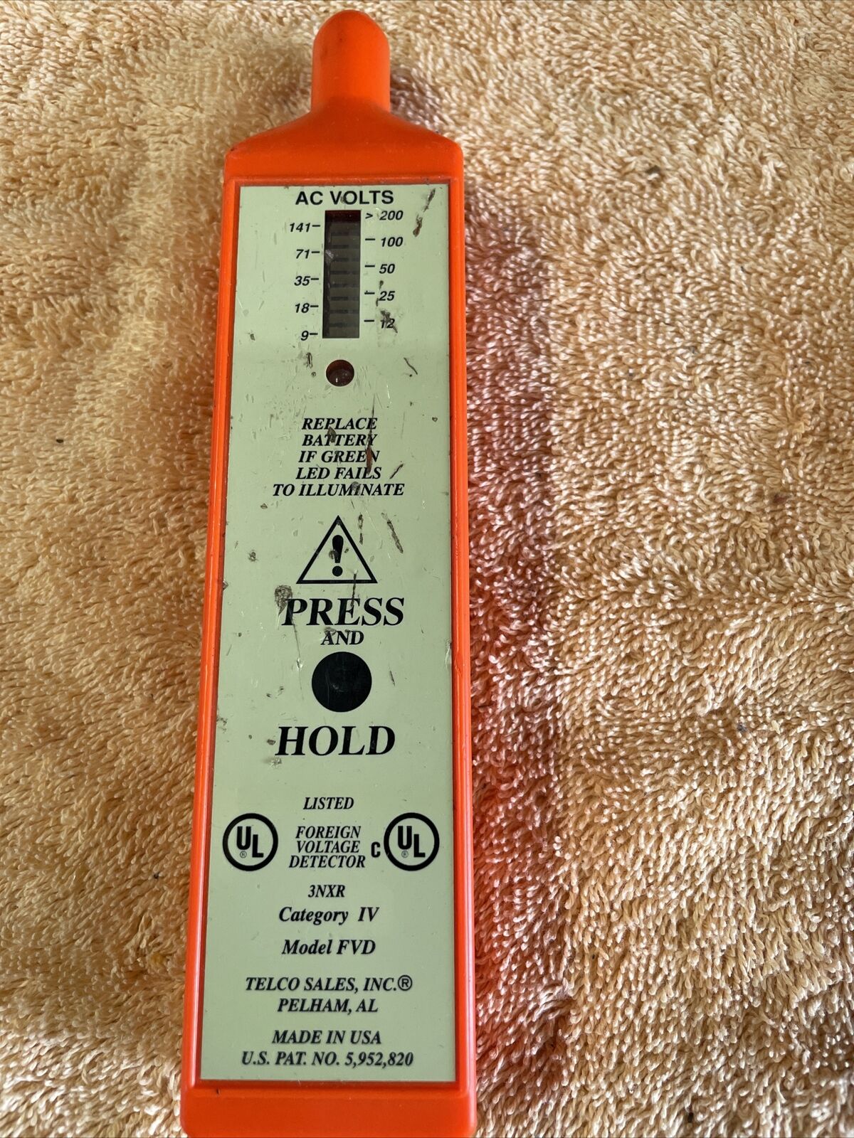Telco Foreign Voltage Detector Model FVD with Leather Pouch FVDP