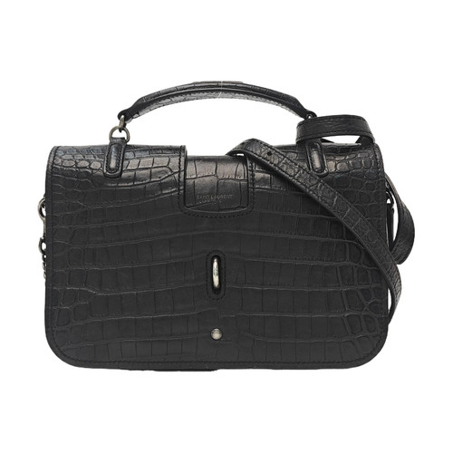 【Authentic】 Yves Saint Laurent CHARLOTTE Black Leather Handbags (DDP)