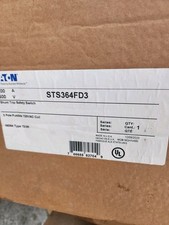 Eaton STS364FD3 200A 600V Shunt Trip  3 Pole Fusible Coil**NEW**