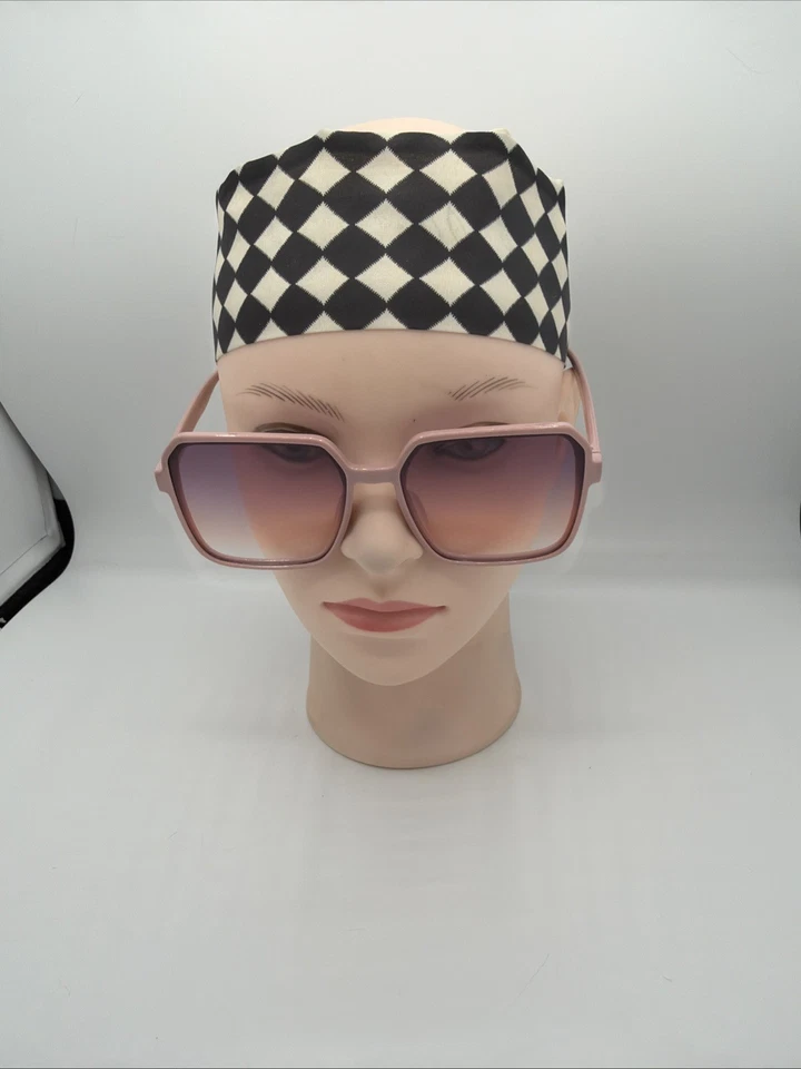 Lunettes De Soleil Femme Carrées Rose Verre Rose Dégradé Oversize Élégantes S84 - Photo 2/4
