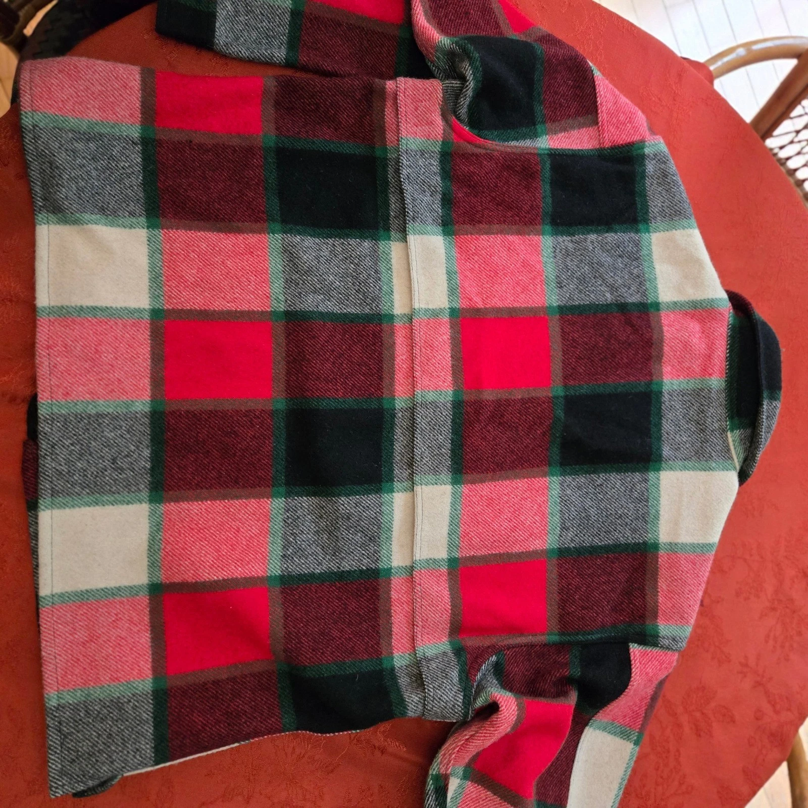 Johnson Woolen Mills Jac-Shirt Canadian Plaid Wool Jacket Mens 3XL Made in USA - product detail image 6