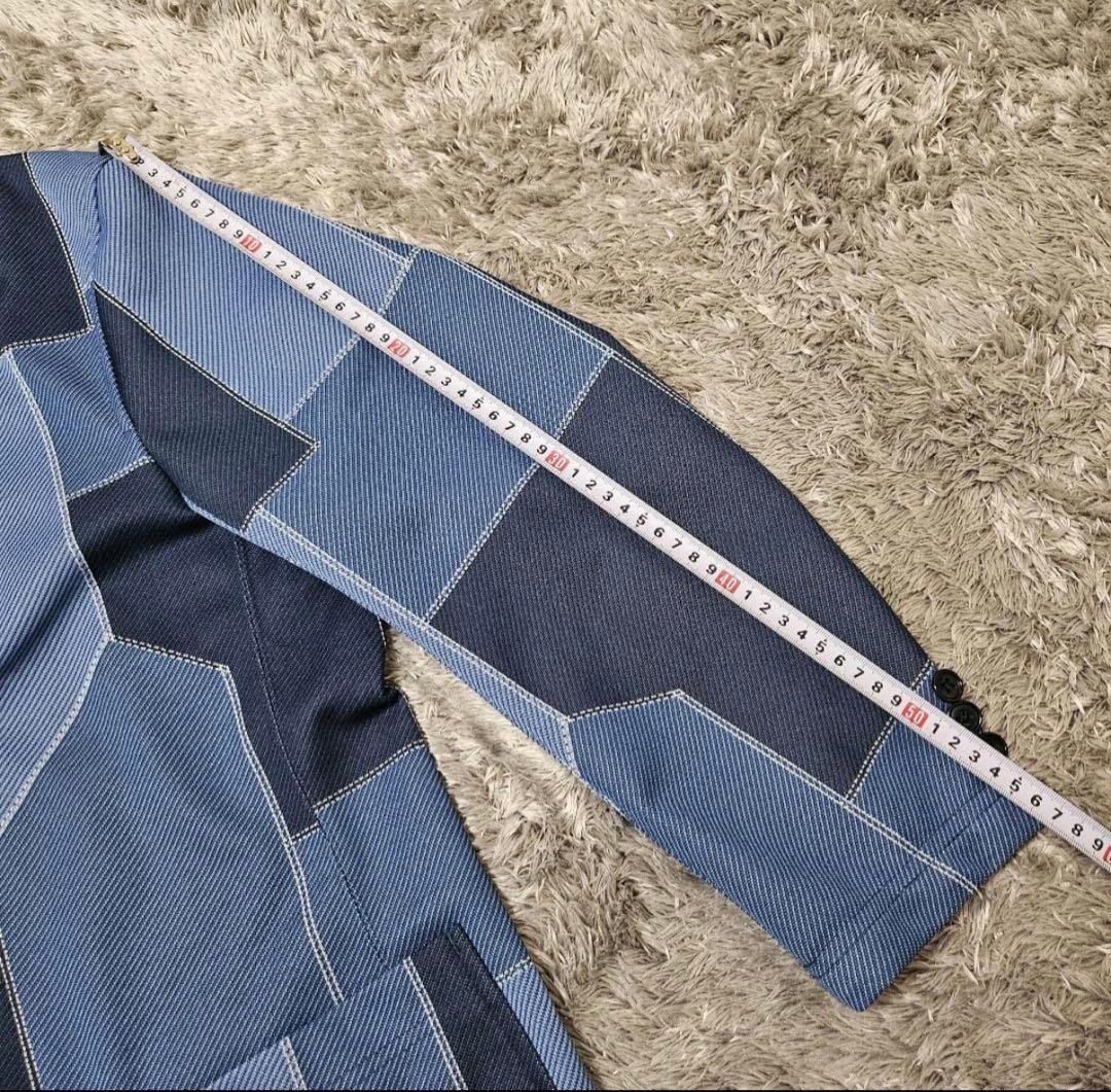 Needles Patchwork Setup XS Casual Denim Style Unu… - image 4