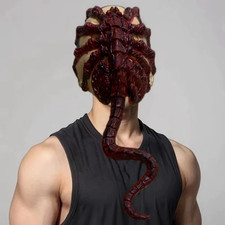 Alien Bloody Facehugger Full-Head Mask Latex FigureCosplay Adult HelmetHalloween