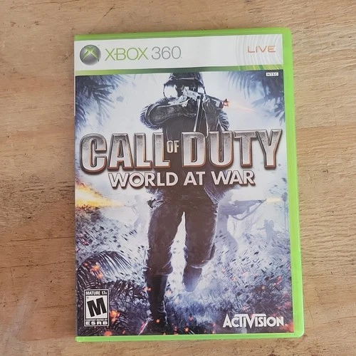 Activision Call of Duty World at War Xbox 360 Multiplayer Co-Op Manual Included