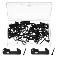 38 Pcs Picture Hangers, 20lb Picture Hanging Hooks, Black