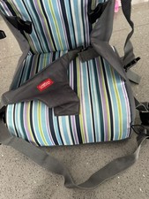 Nuby Travel Booster Seat Portable Baby Toddler High Chair Grey