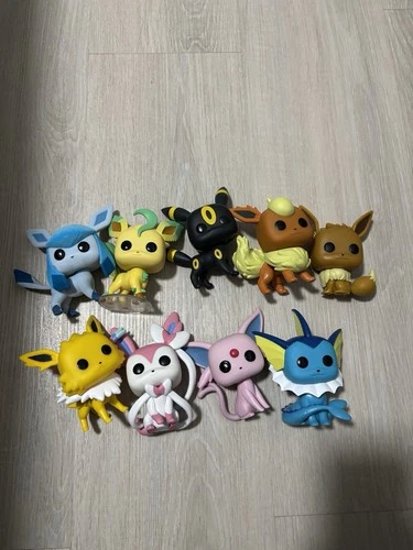 Lot of 9 Pokemon Funko Pop (Used) Great Condition No Boxes