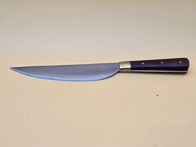 Roach Belly Wood Handle Utility Knife Belt Knife Survival Primitive Fur Trade 