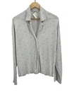 Djerf Avenue Women Go Slow Pajama Shirt Gray M