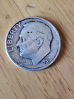 1951-P Roosevelt Dime 10-Cent 90% Silver Coin, Circulated. Free Shipping.