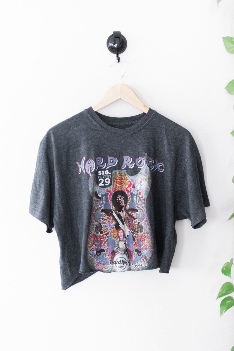 2012 Hard Rock Hotel Jimi Hendrix Sig Series 29 T-Shirt Gray XL
