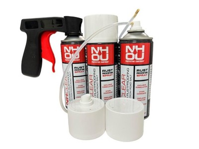 NHOU Transparent 3 x 400ml + Spray Paint Handle + Extension Hose