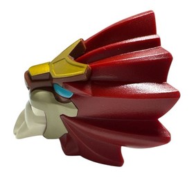 LEGO Large Figure Head Legends of Chima CHI Laval Lion Dark Red 13906pb01
