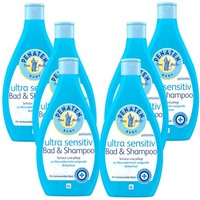 6X 400Ml Penaten Baby Ultra Sensitiv Bad & Shampoo ParfüMfrei Pflege Mild