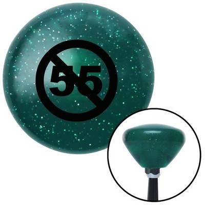Black Cant Drive 55 Green Retro Metal Flake Shift Knob w/ M16x1.5 Insert Auto