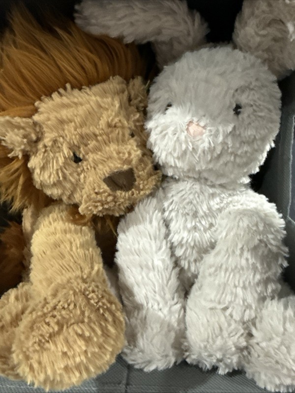 Jellycat  Bunny fuddlewuddle  And Lion Fuddlewuddle Lot Excellent