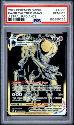 2022 Pokemon SWSH Astral Radiance Calyrex VMAX TG30/TG30 PSA 10