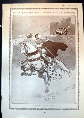 Antik Druck Humor Weihnachten Morgengruß Sommernachtstraum 1905