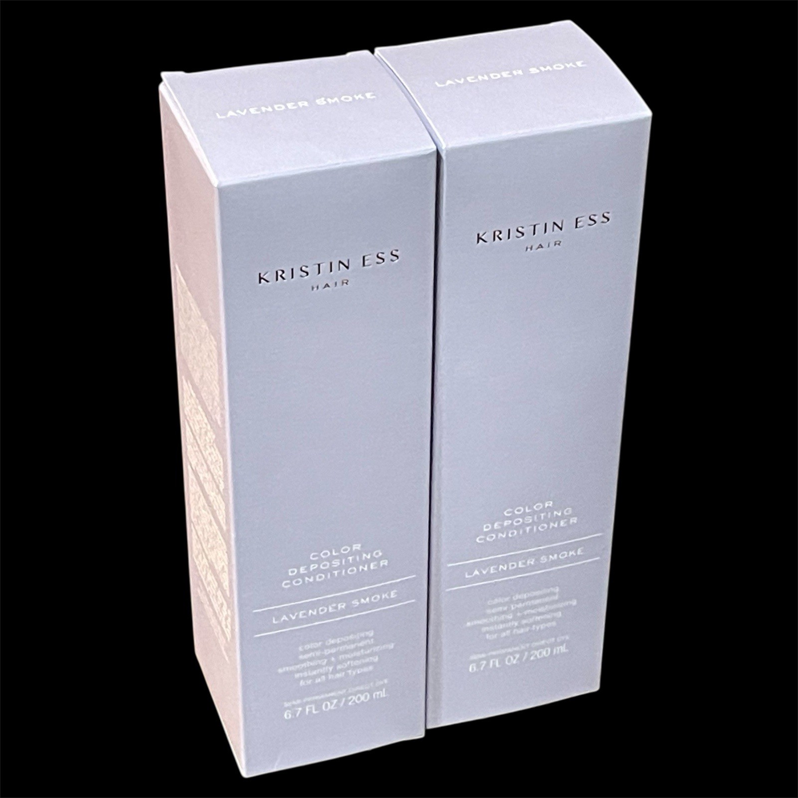 Kristin Ess Color Depositing Conditioner Lavender Smoke 6.7oz Lot Of 2 New