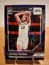 2024-25 Donruss Optic Jeremy Sochan Purple Shock #196 San Antonio Spurs