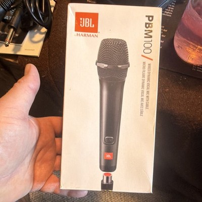 JBL PBM100 Dynamic Wired Microphone Black Plug and Play 6.35mm for