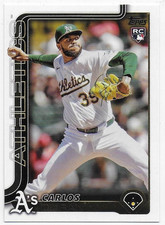 2025 Topps Update #US104 Carlos Duran RC - Oakland Athletics