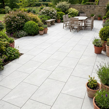 Himalayan White Porcelain Paving Slabs - 600×900x2mm - Outdoor Patio Tiles